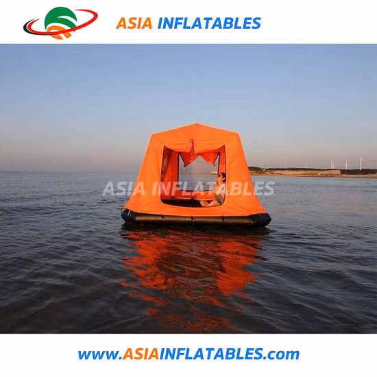 Tenda da campeggio galleggiante gonfiabile per zattera d'acqua per famiglie in PVC Shoal