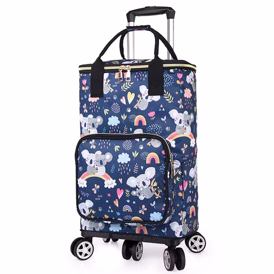 Borsa pieghevole per trolley Frozen, borsa frigo da viaggio, con ruote